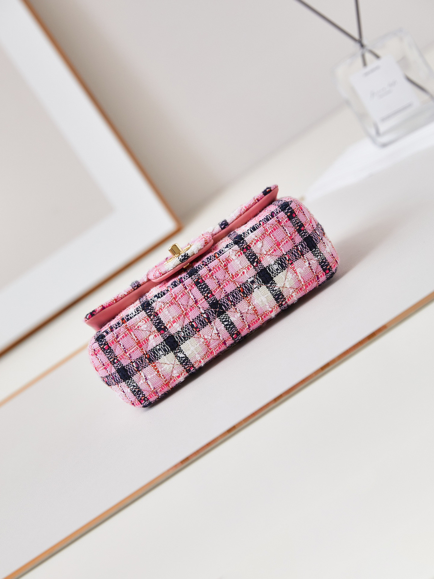 Ch*el mini classic handbag 12 × 20 × 6 cm