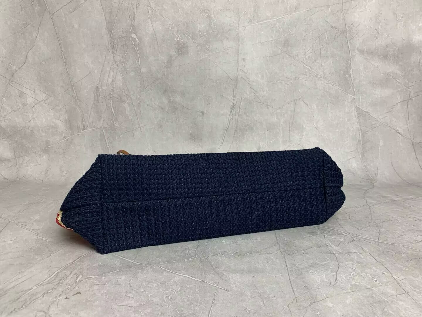 Miu Miu Raffia-effect woven tote bag 40x34x16cm