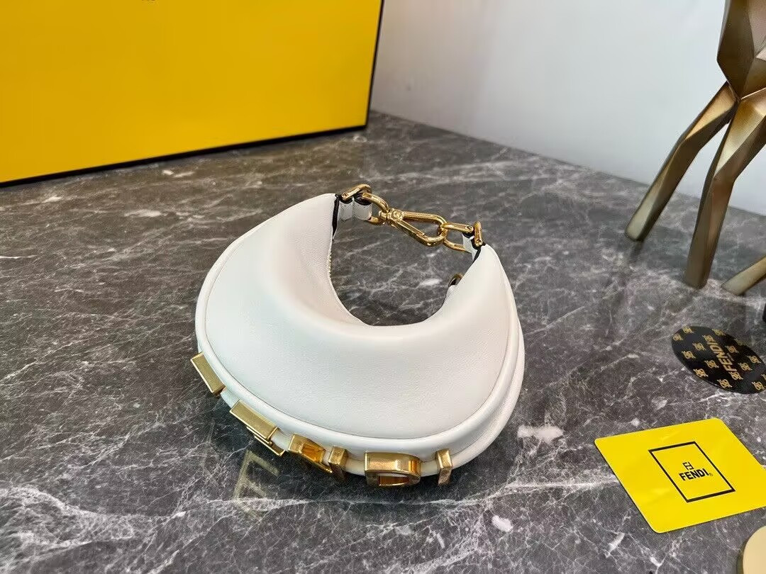 F**di nano F**digraphy hobo bag 14x5x16.5cm