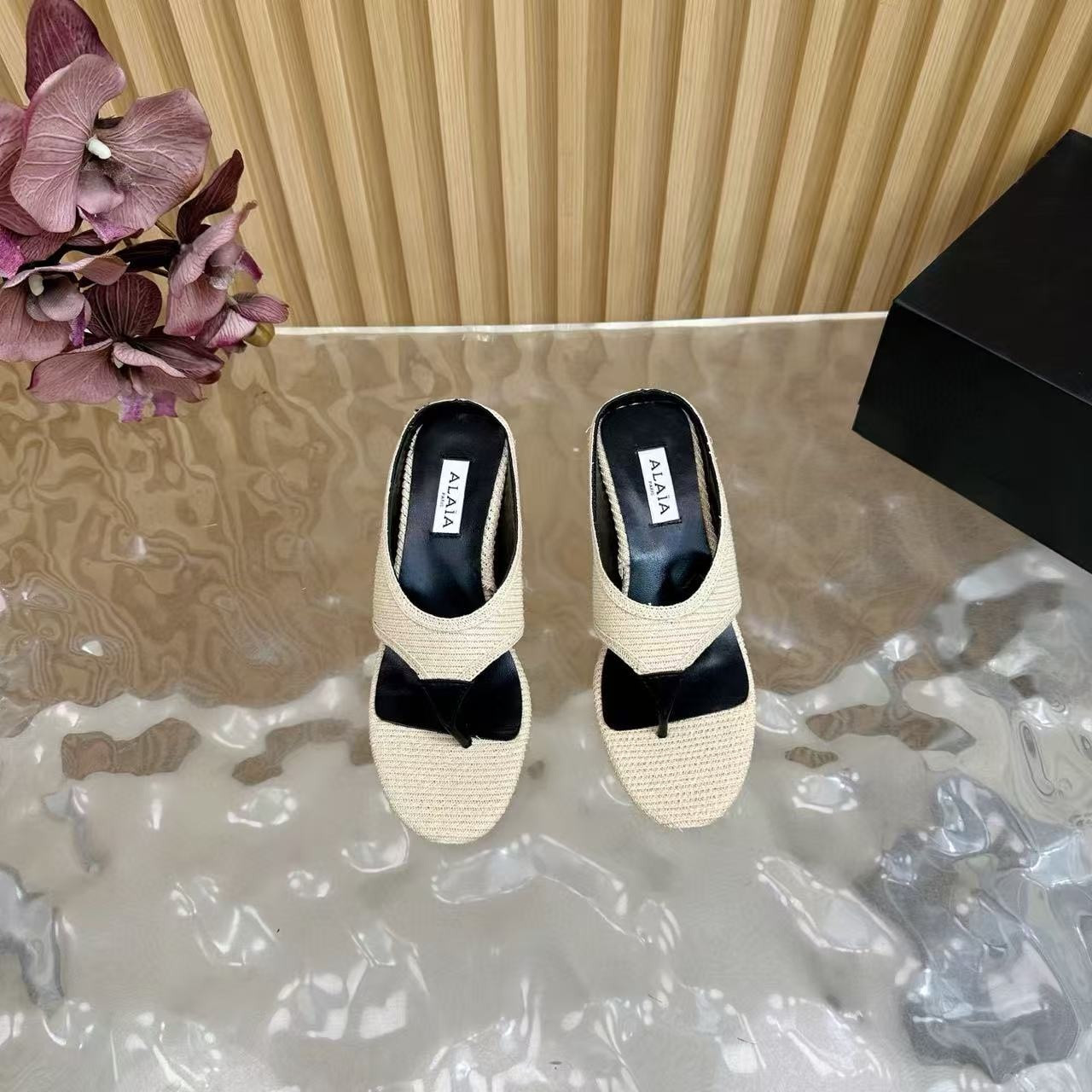 UA Alaïa Cube Wedge Sandal