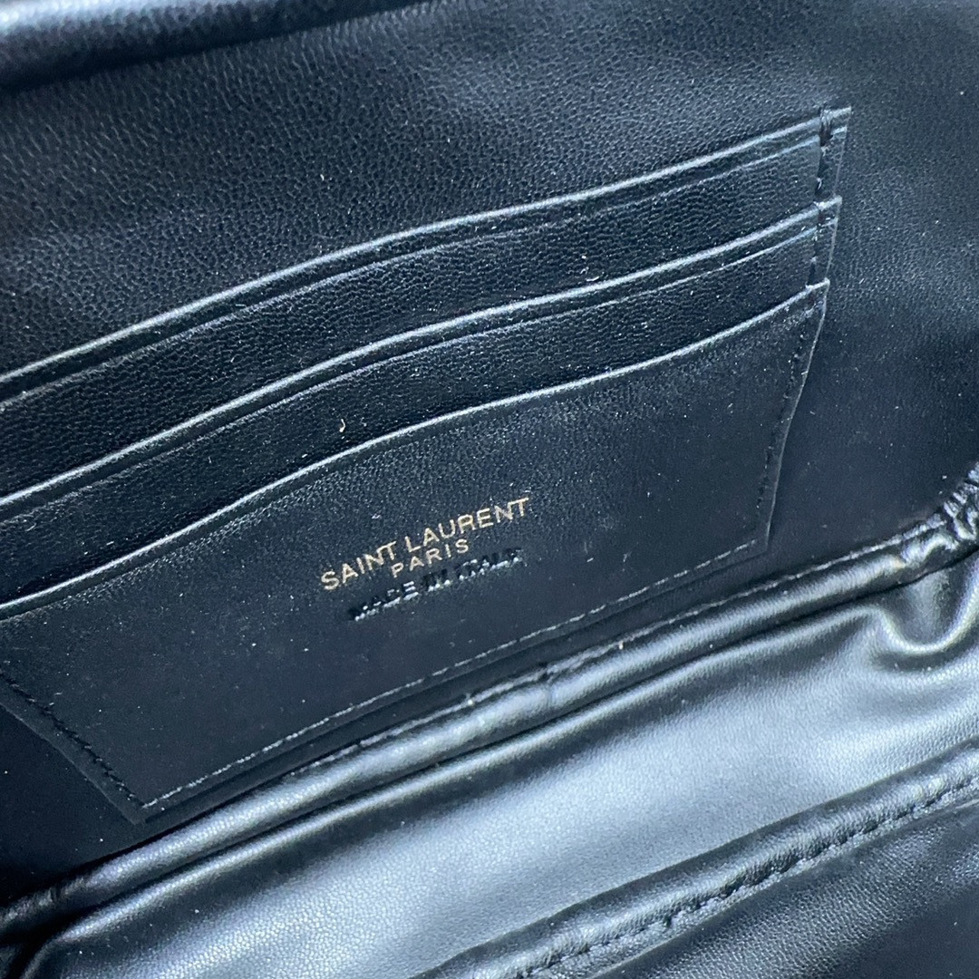 Y*L mini lou in quilted leather 7.5 x 4.1 x 2 inches