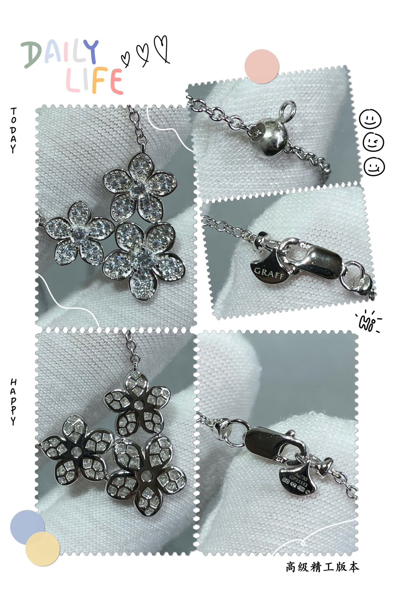Graff Three Flowers Necklace