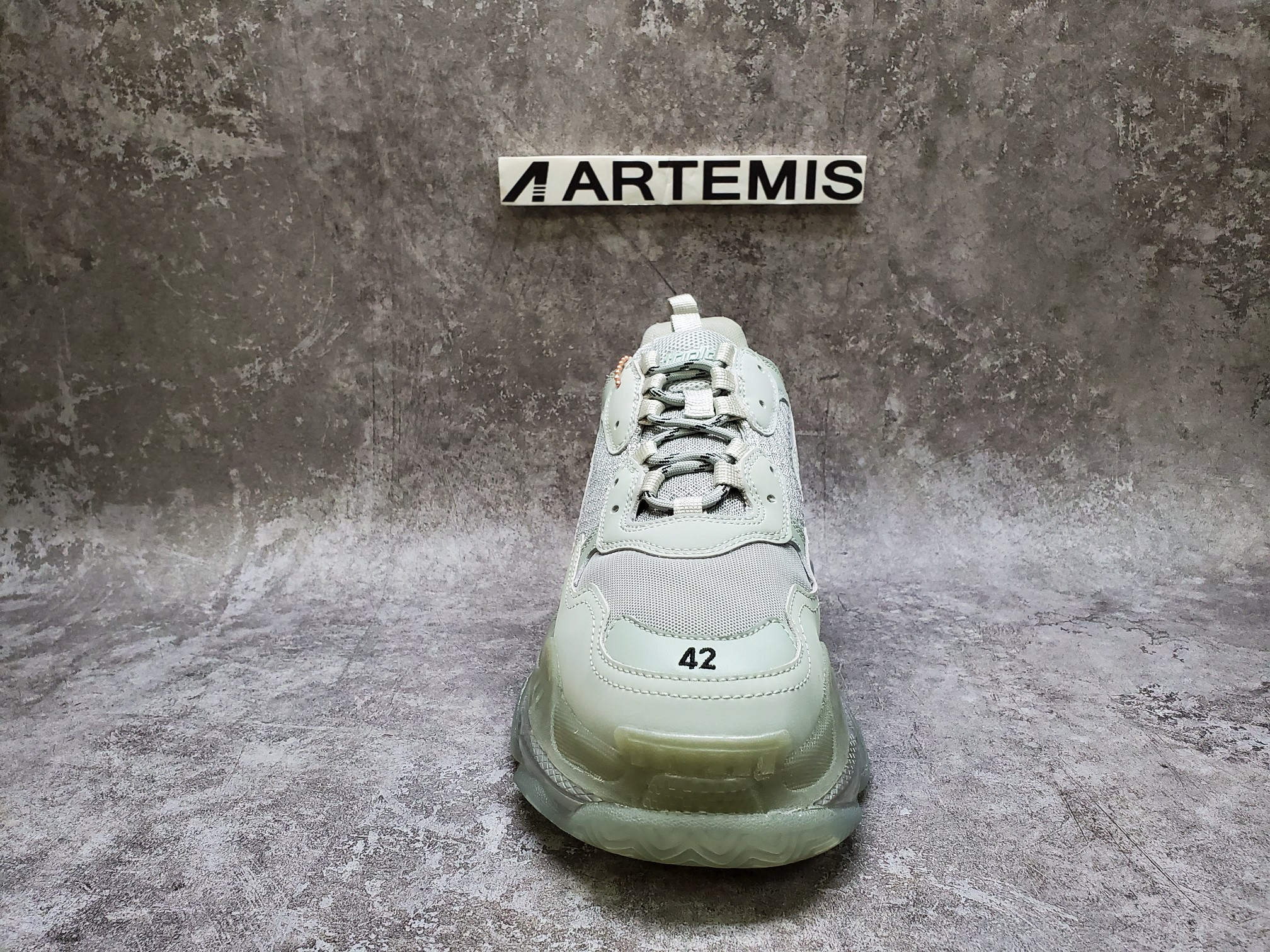 Balenciga Triple S Clear Sole Grey