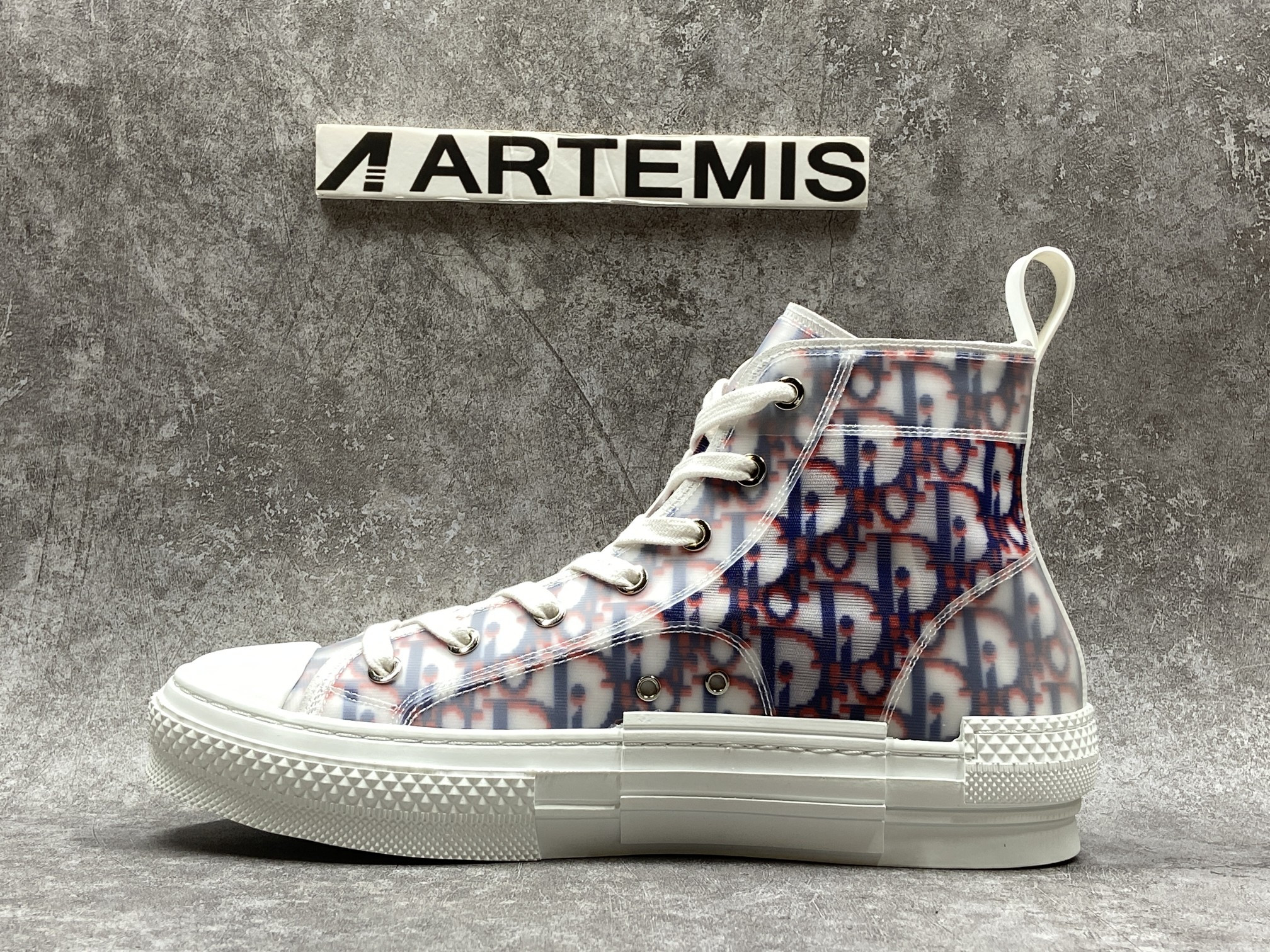 D*or b23 high top red blue oblique
