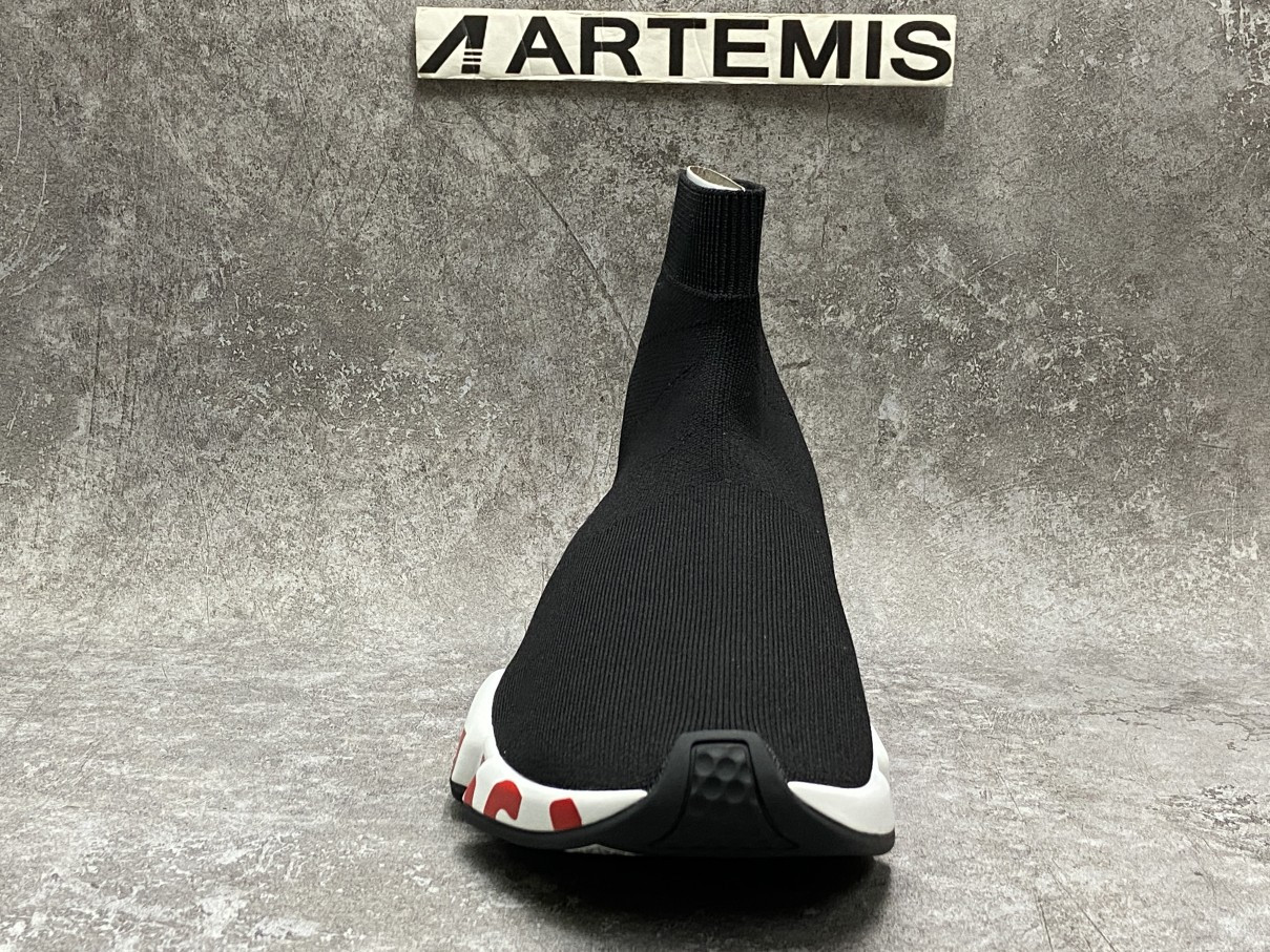 Balenciga Graffiti Speed Red Sole