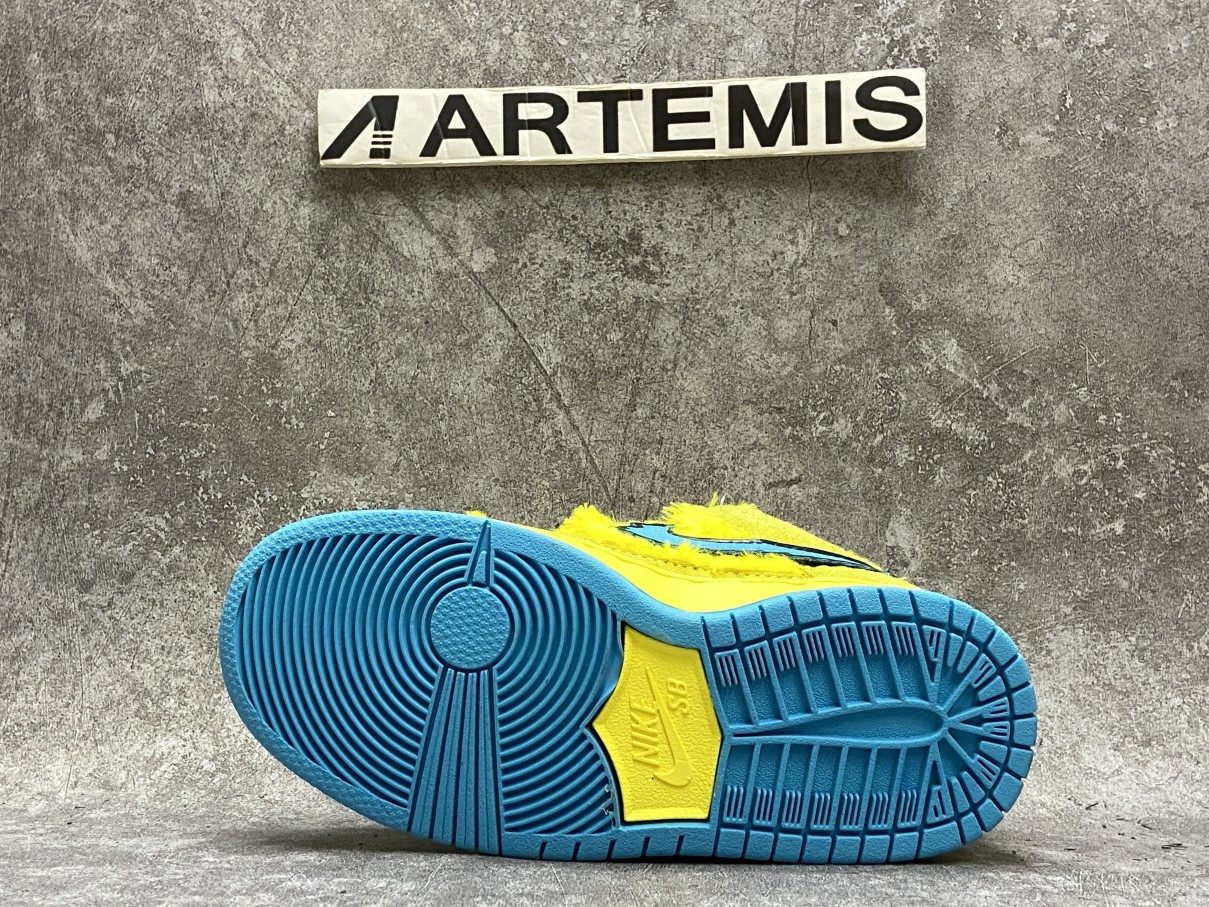 Nike SB Dunk Low Grateful Dead Bears Yellow For Toddler And Youth