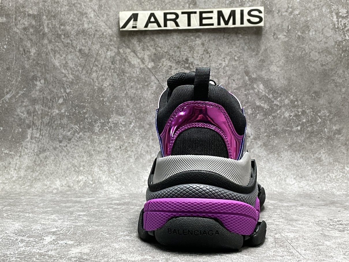 Balenciga Triple S Sneaker Bright Purplish Red