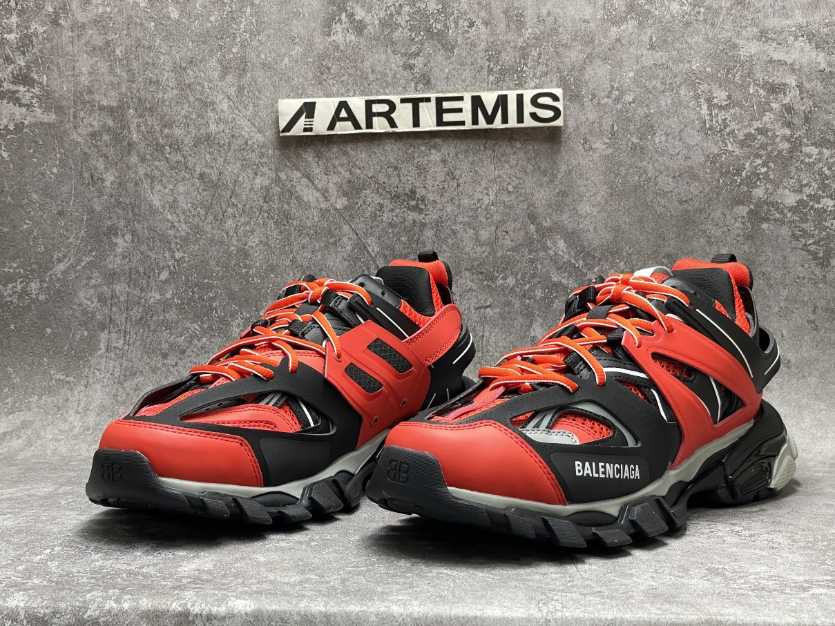 Balenciga Track Sneaker Orange Black