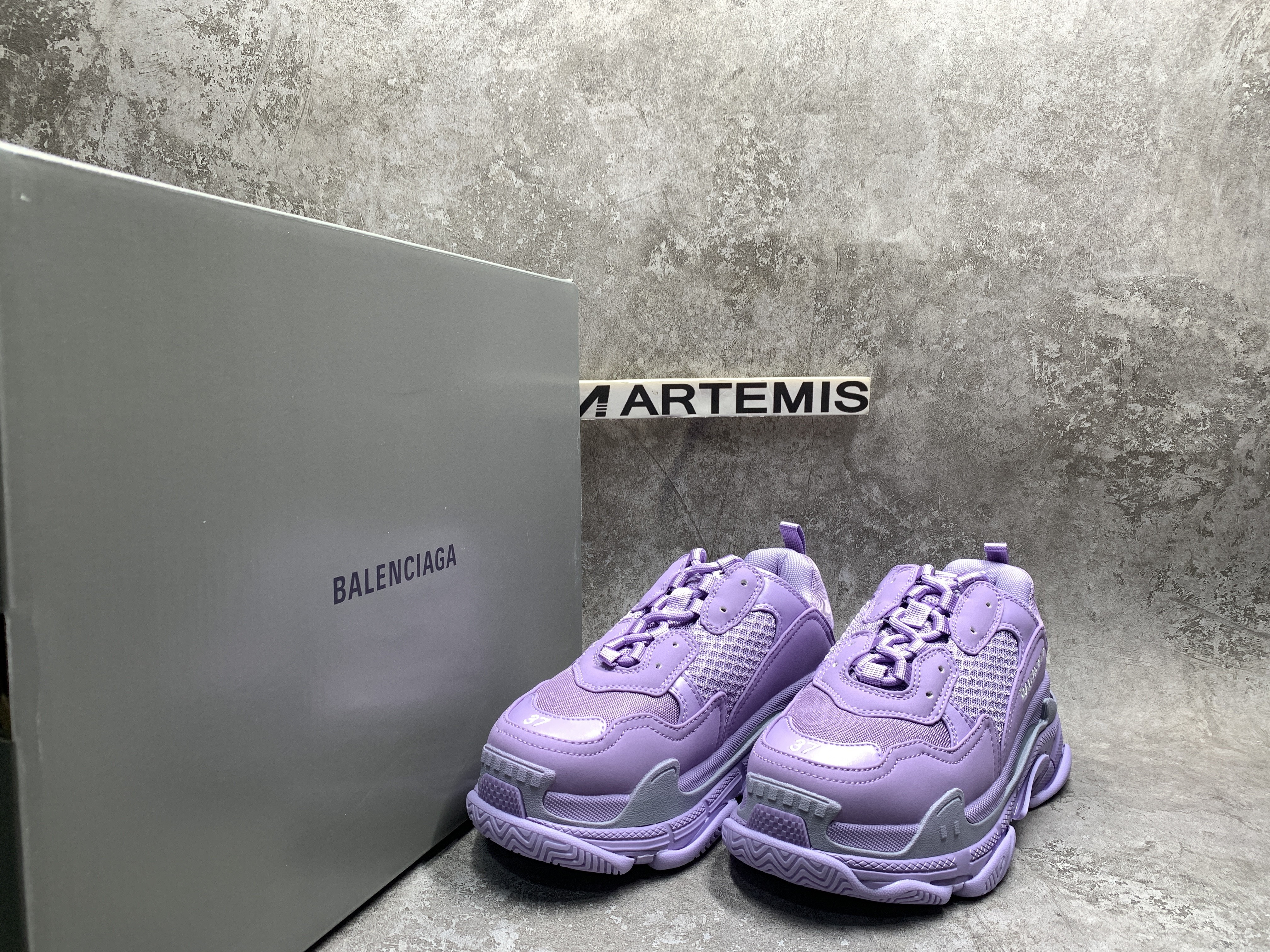 Balenciga Triple S Sneaker Purple
