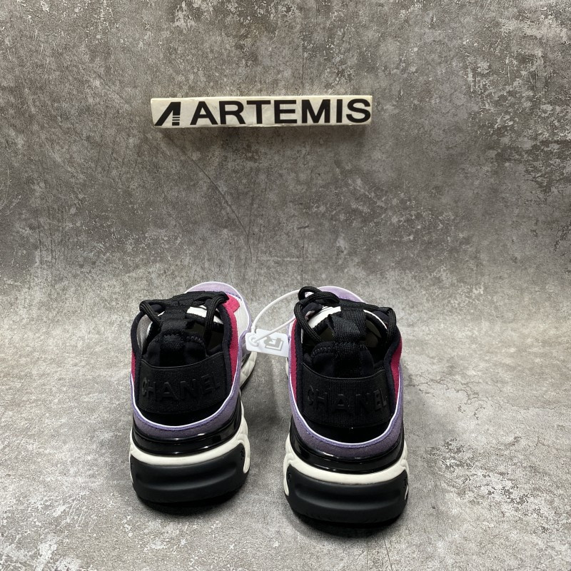 Channel Trainer Sneaker In Purple