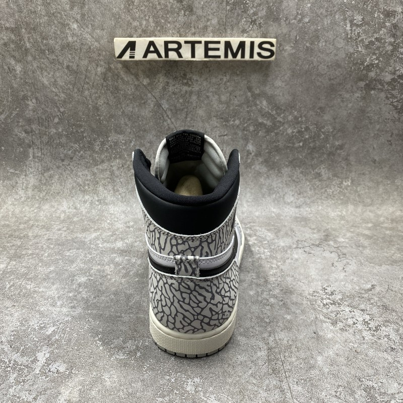Air Jordan 1 Retro High Elephant Print White Cement