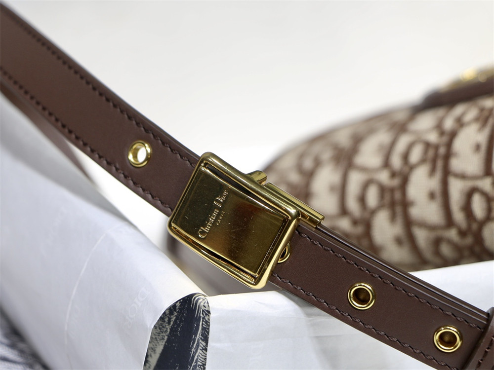 medium D*or bobby bag brown D*or oblique jacquard