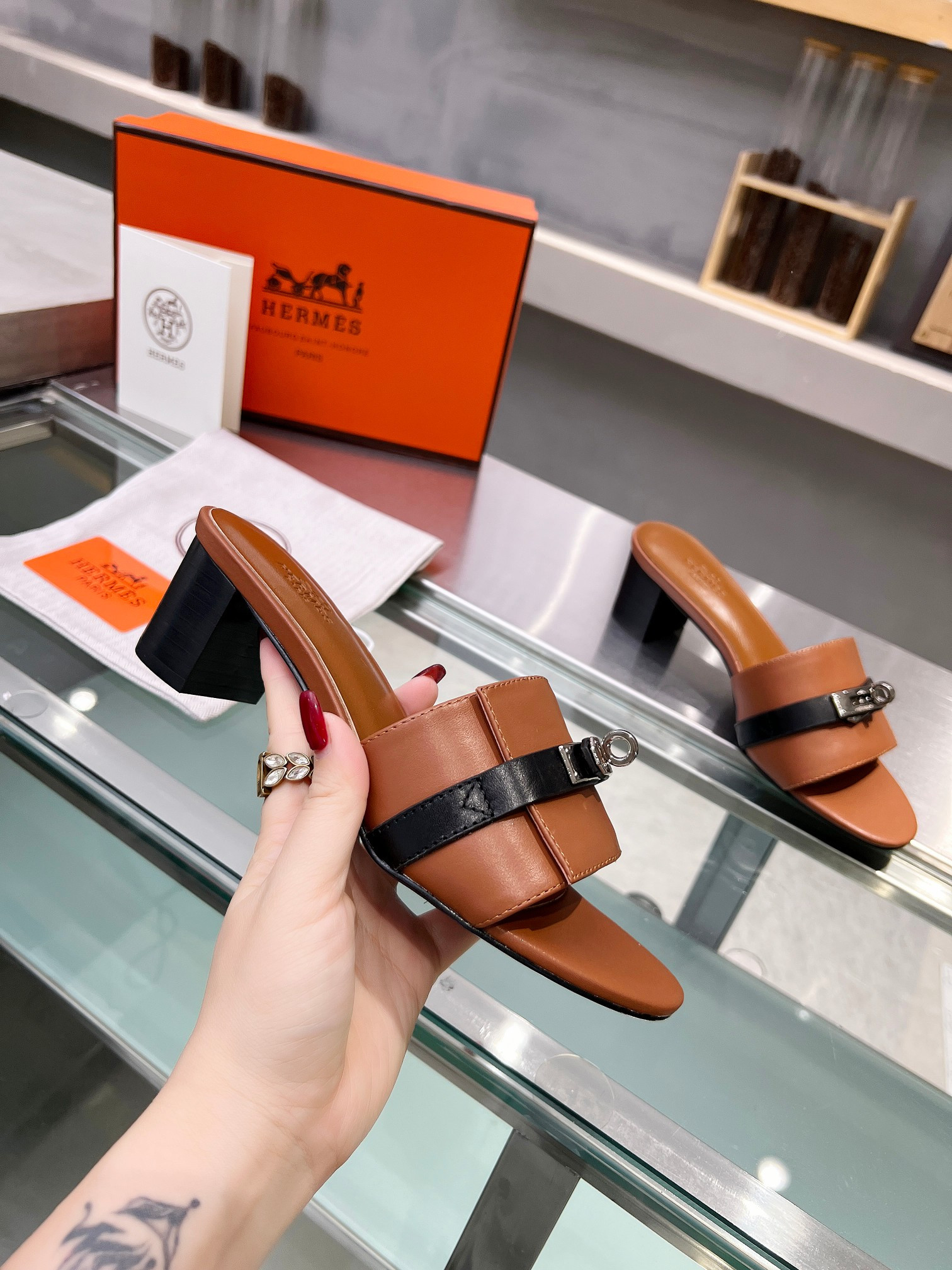 UA Hermès Gigi 50 sandal