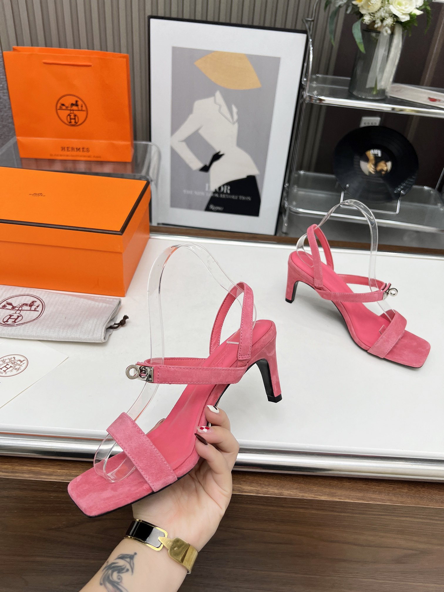 UA Hermès Glamour 95 sandal