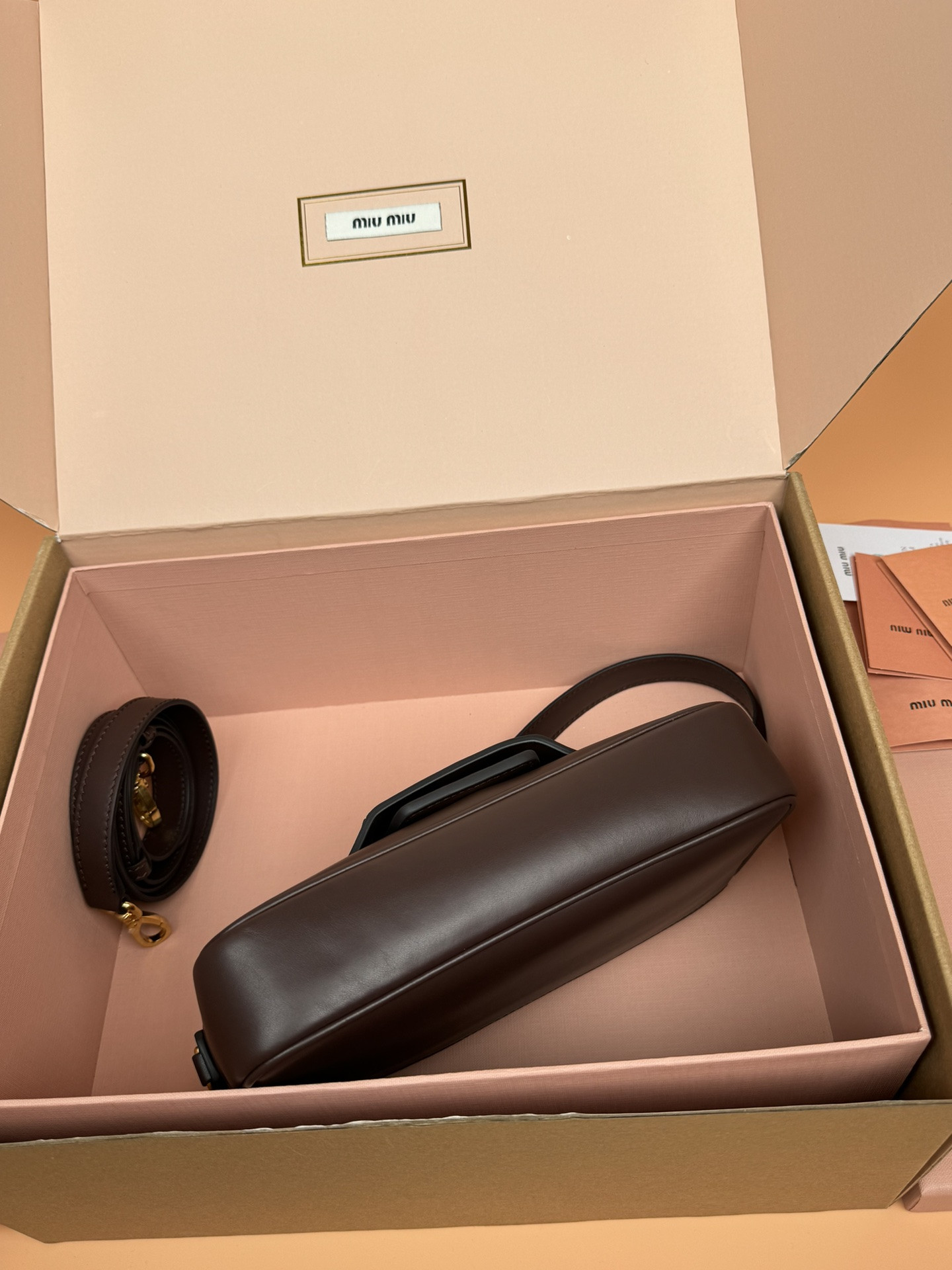 Miu Miu Penny Leather Bag 23×13.5×5cm