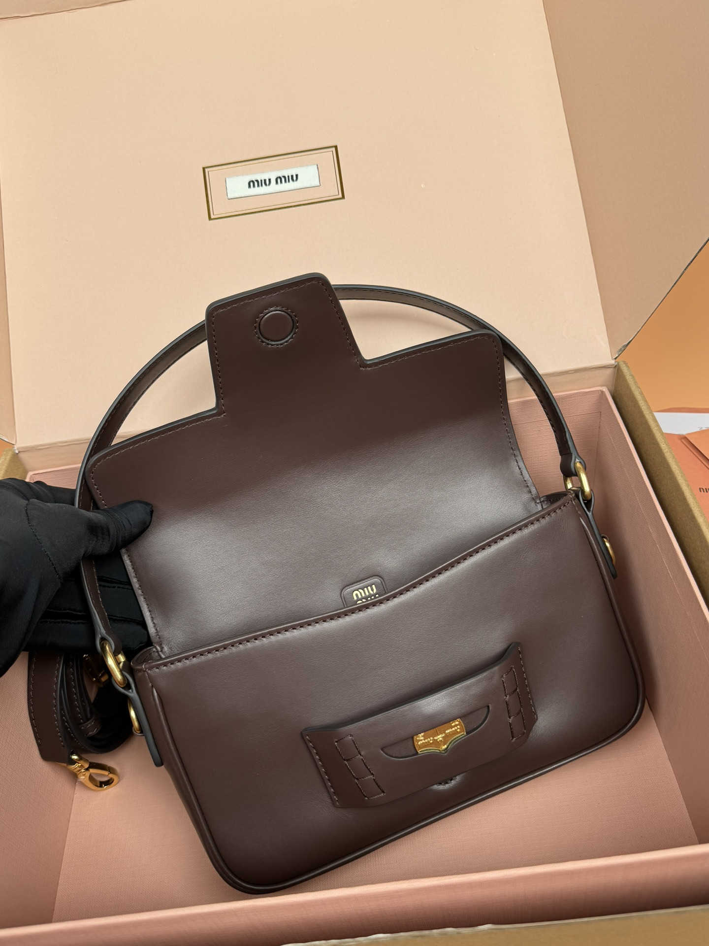 Miu Miu Penny Leather Bag 23×13.5×5cm