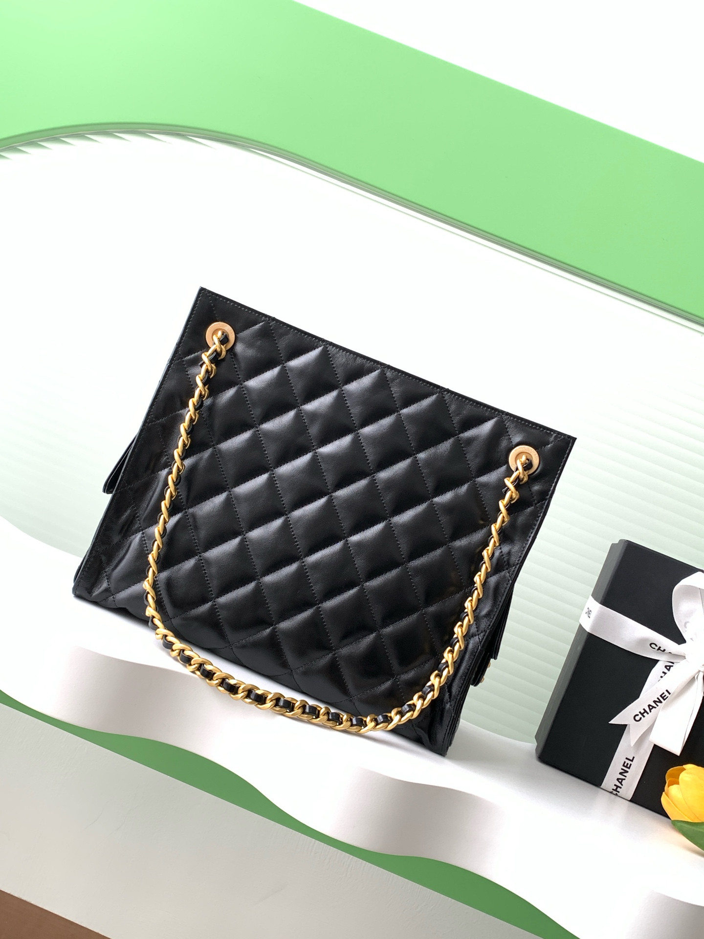 Ch*el shopping bag hobo 26x31x13cm