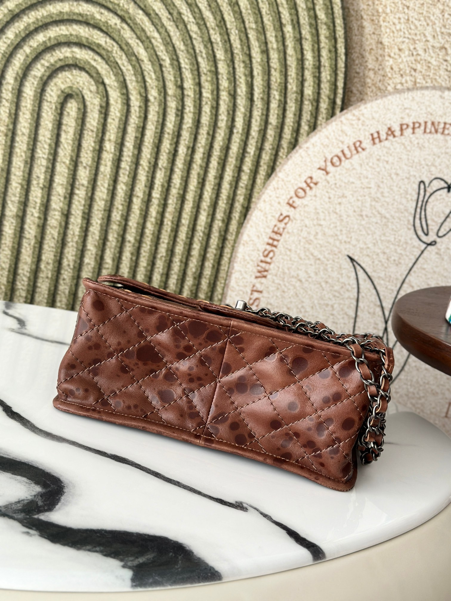 Ch*el vintage flap tofu bag 26x11x23cm